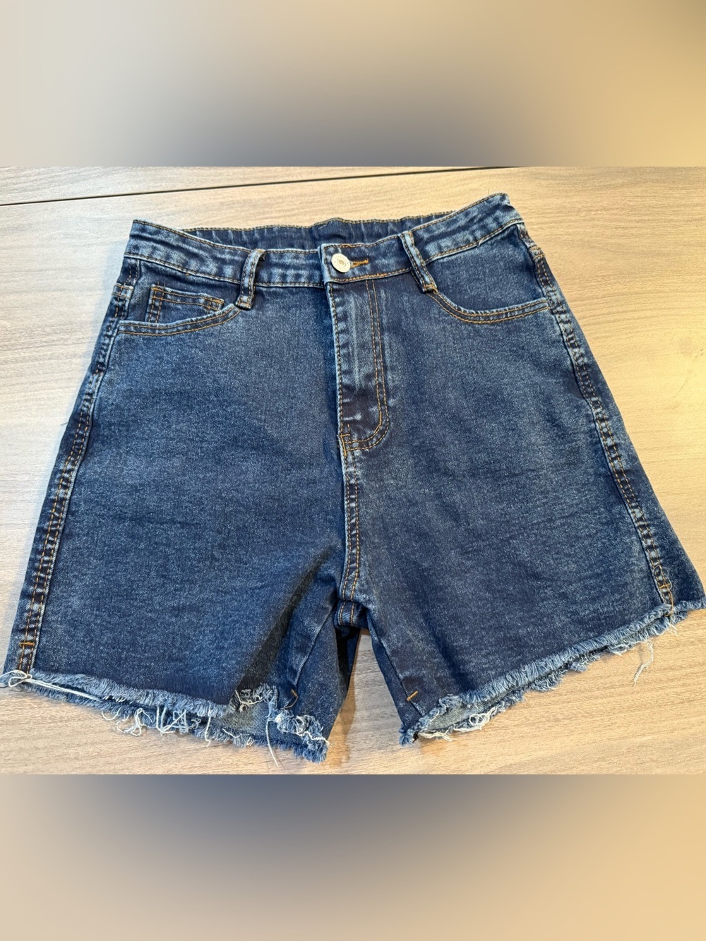 Dark Wash Denim Cutoff Shorts